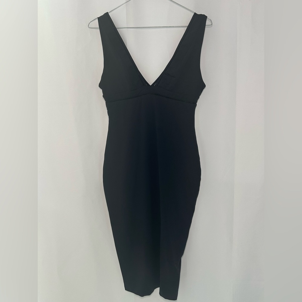 KOOKAI V-Neck Midi Bodycon Dress